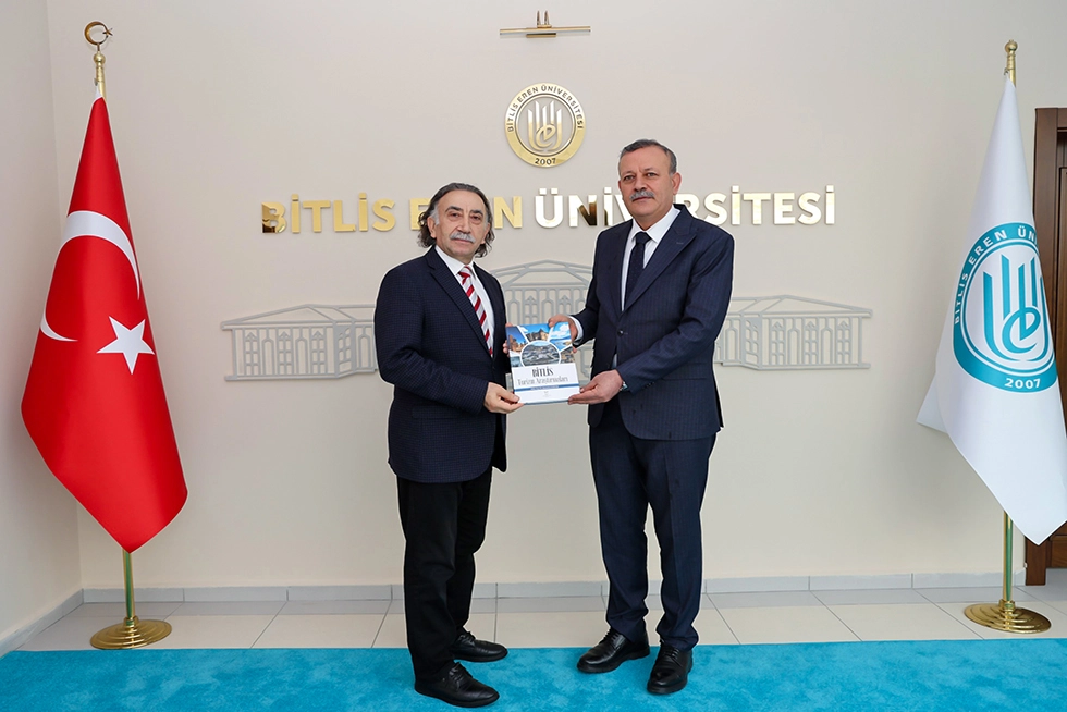 Rektörümüz Prof. Dr. Musa Gençcelep Bitlis Eren Üniversitesi Rektörü Prof. Dr. Necmettin Elmastaş’ı Ziyaret Etti