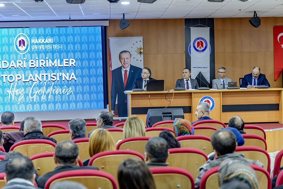 Rektörümüz İdari Birimlerimiz İle Toplantıda Bir Araya Geldi