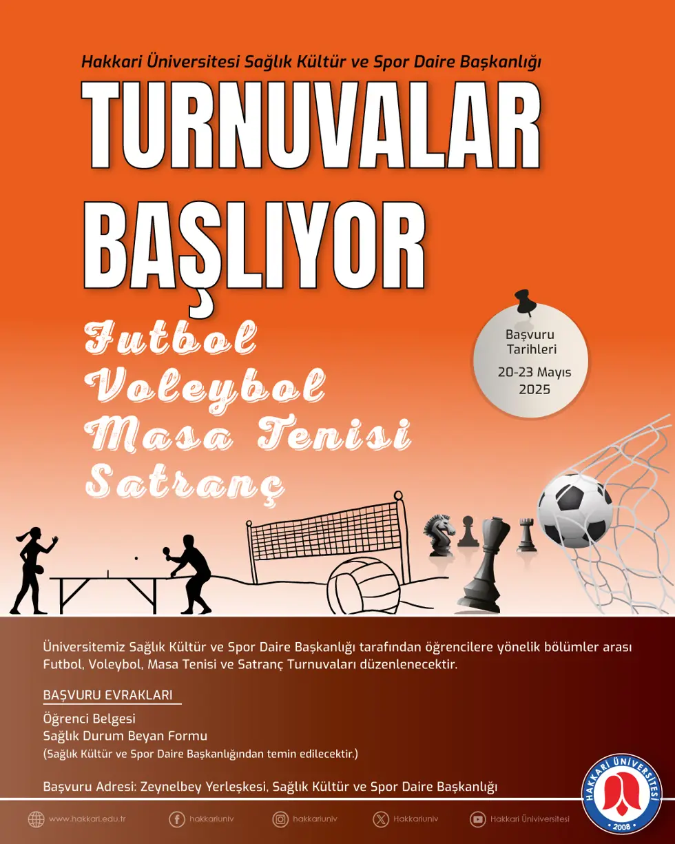 Turnuvlar Başlıyor