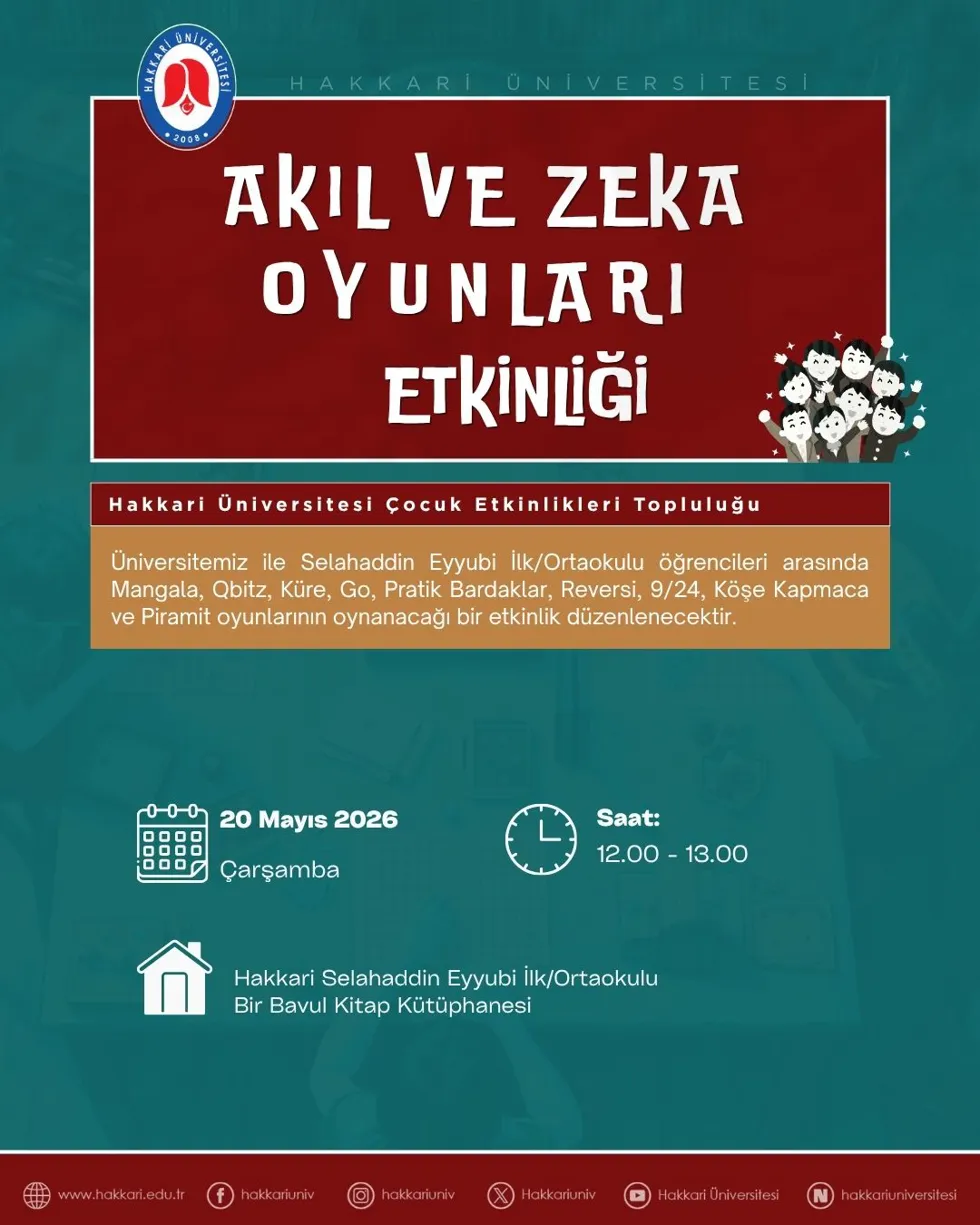 “Akıl ve Zekâ Oyunları Etkinliği” 