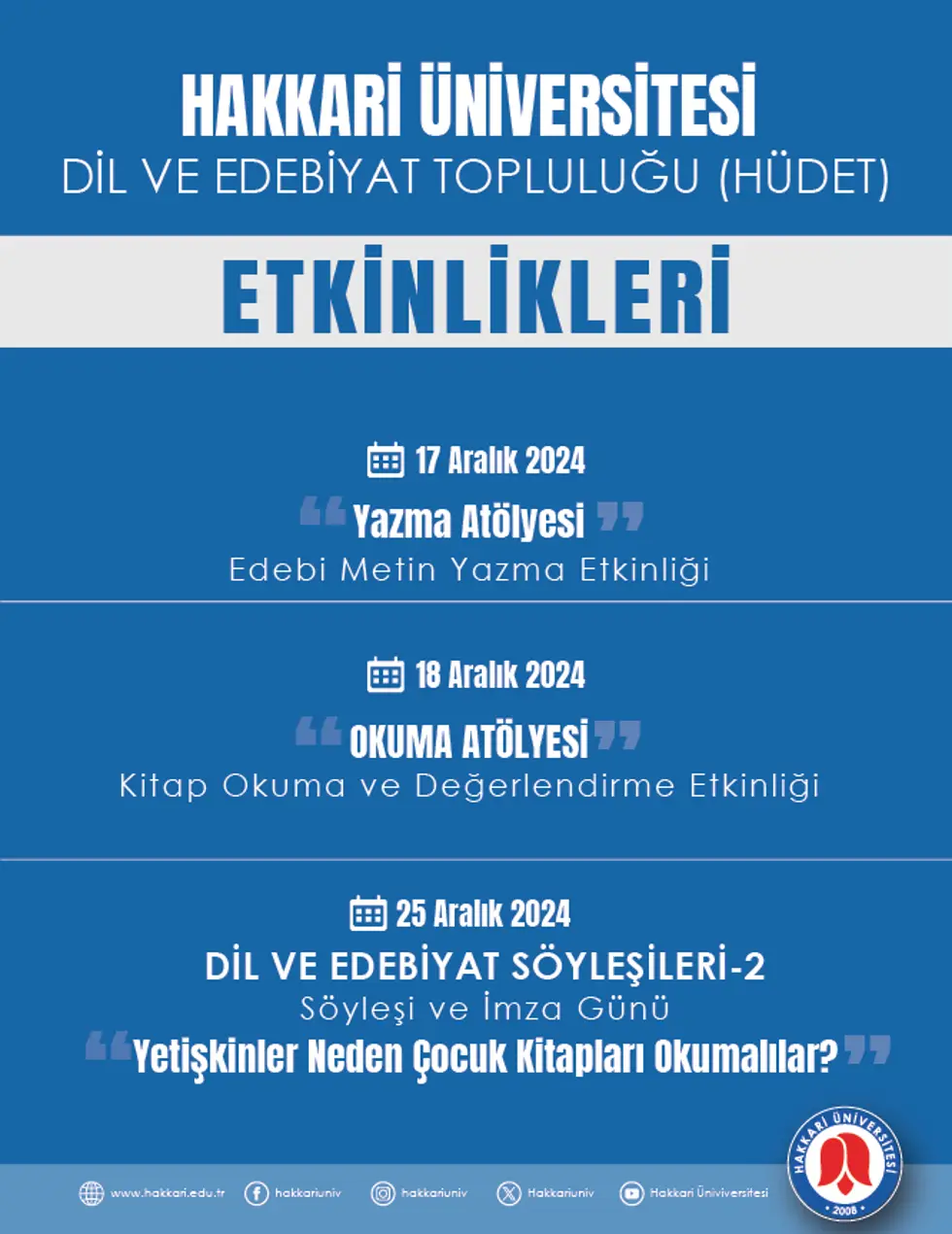 Üniversitemiz "HÜDET" Etkinlikleri