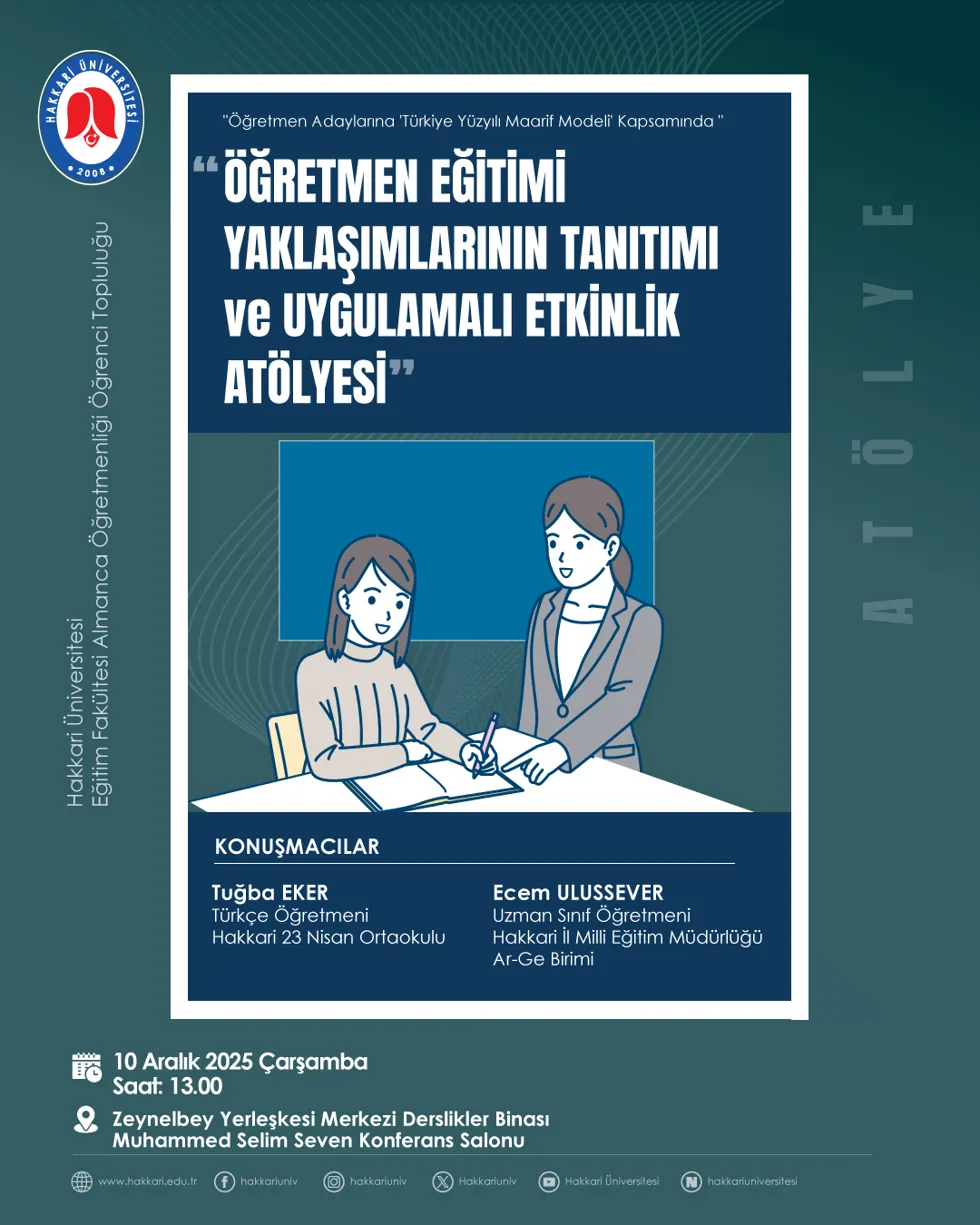 Öğretmen Eğitimi Yaklaşımlarının Tanıtımı ve Uygulamalı Etkinlik Atölyesi