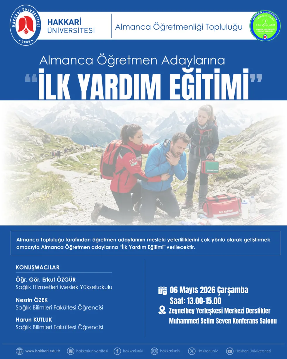 Almanca Öğretmen Adaylarına İlk Yardım Eğitimi