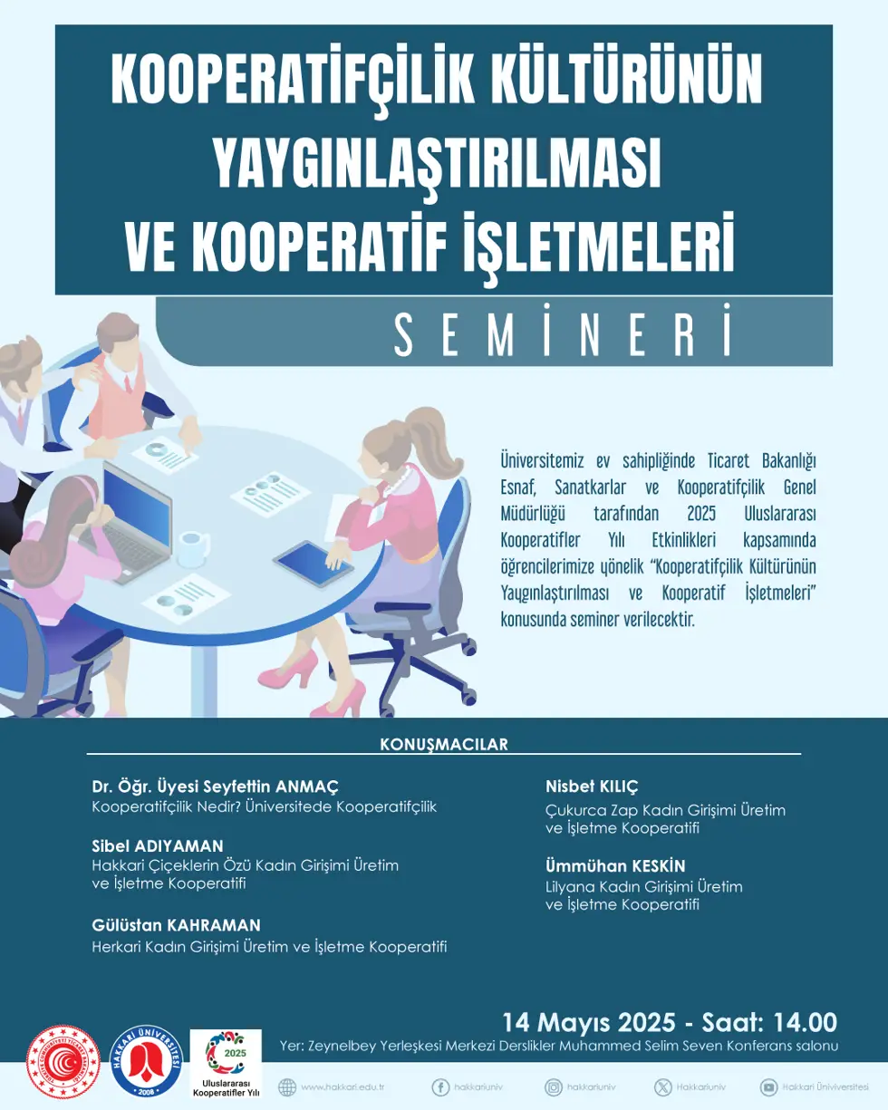 Kooperatifçilik Kültürünün Yaygınlaştırılması ve Kooperatif İşletmeleri Semineri