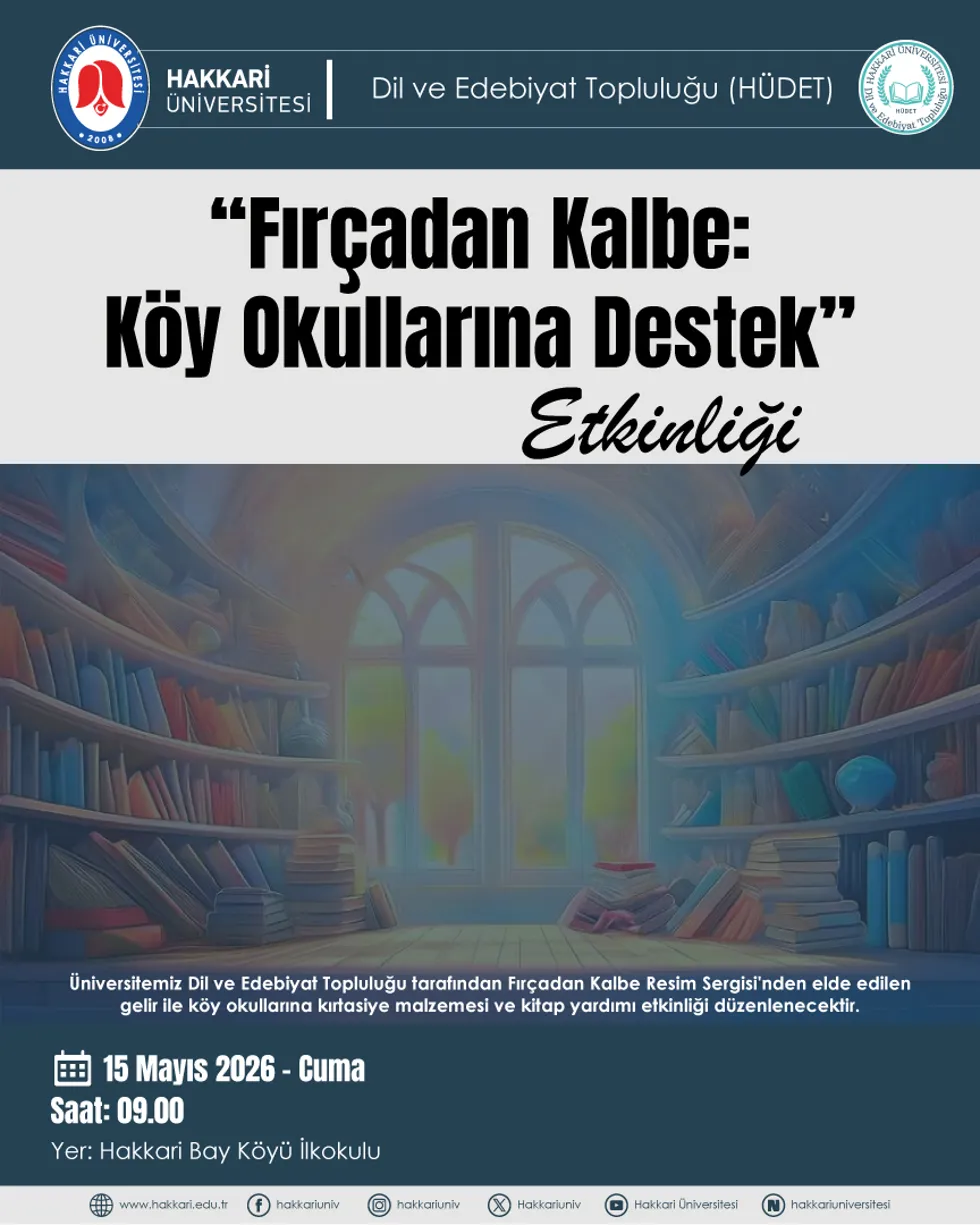 Fırçadan Kalbe: Köy Oküllarına Destek Etkinliği