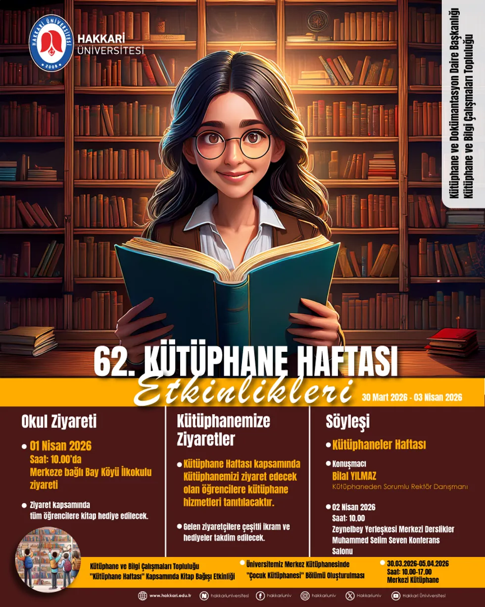 62. Kütüphane Haftası Etkinlikleri