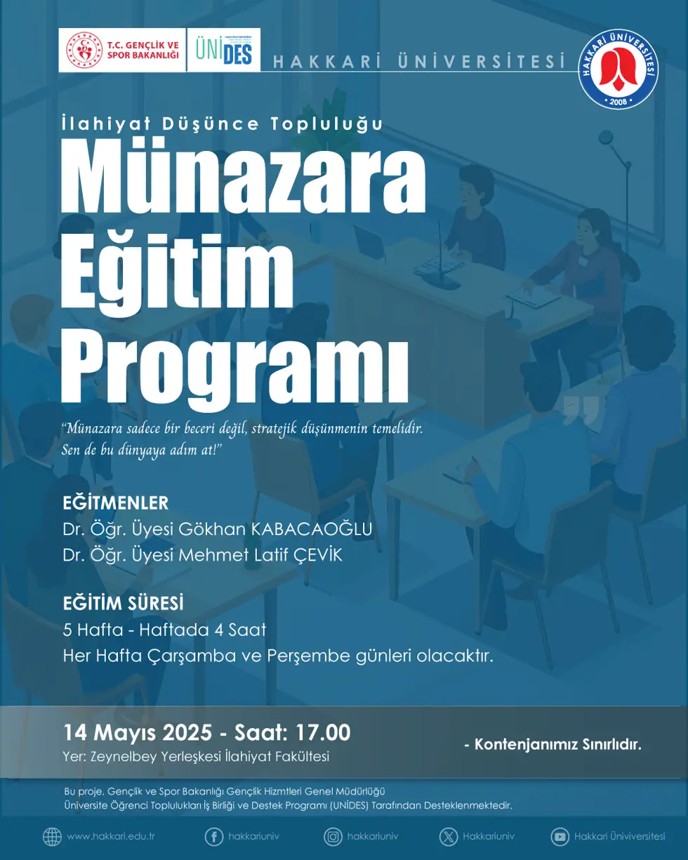 İlahiyat Düşünce Topluluğu Münazara Eğitim Programı