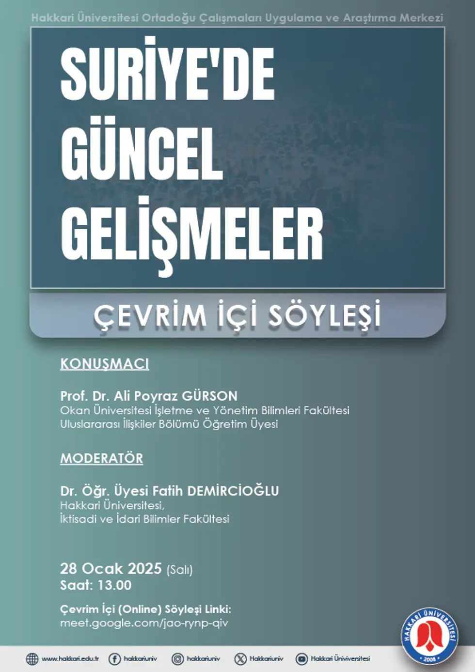 Suriye'de Güncel Gelişmeler - Söyleşi