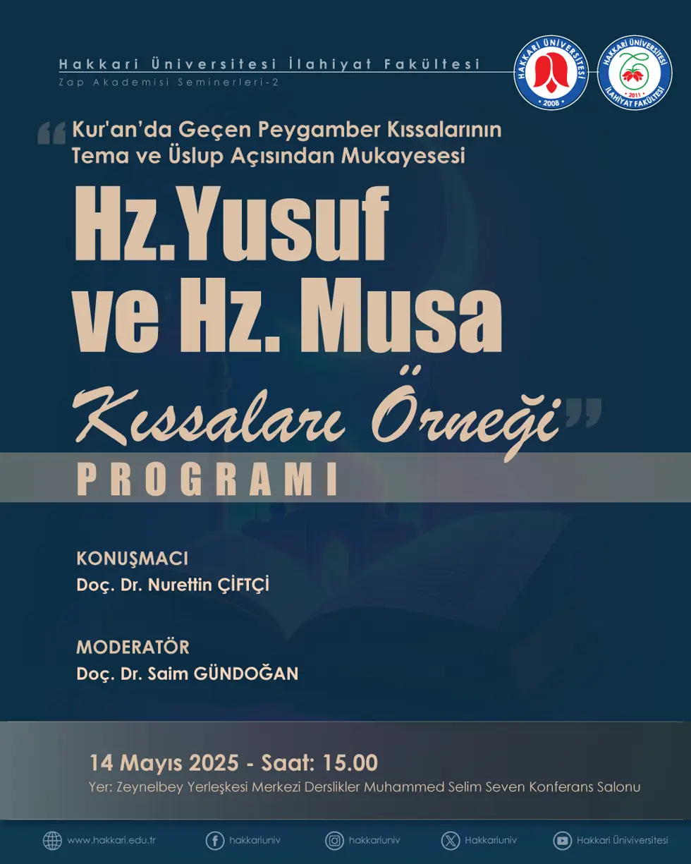 Hz.Yusuf ve Hz. Musa Kıssaları Örneği Programı
