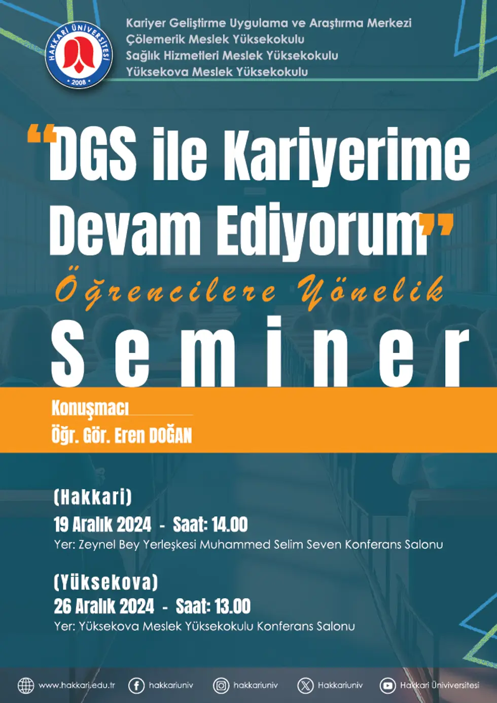 DGS ile Kariyerime Devam Ediyorum Semineri