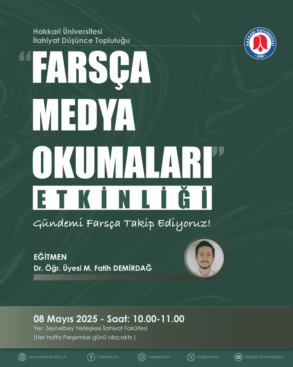 Farsça Medya Okumaları Etkinliği