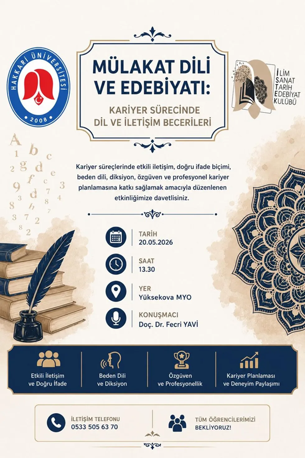 Mülakat Dili ve Edebiyatı: Kariyer Sürecinde Dil ve İletişim Becerileri