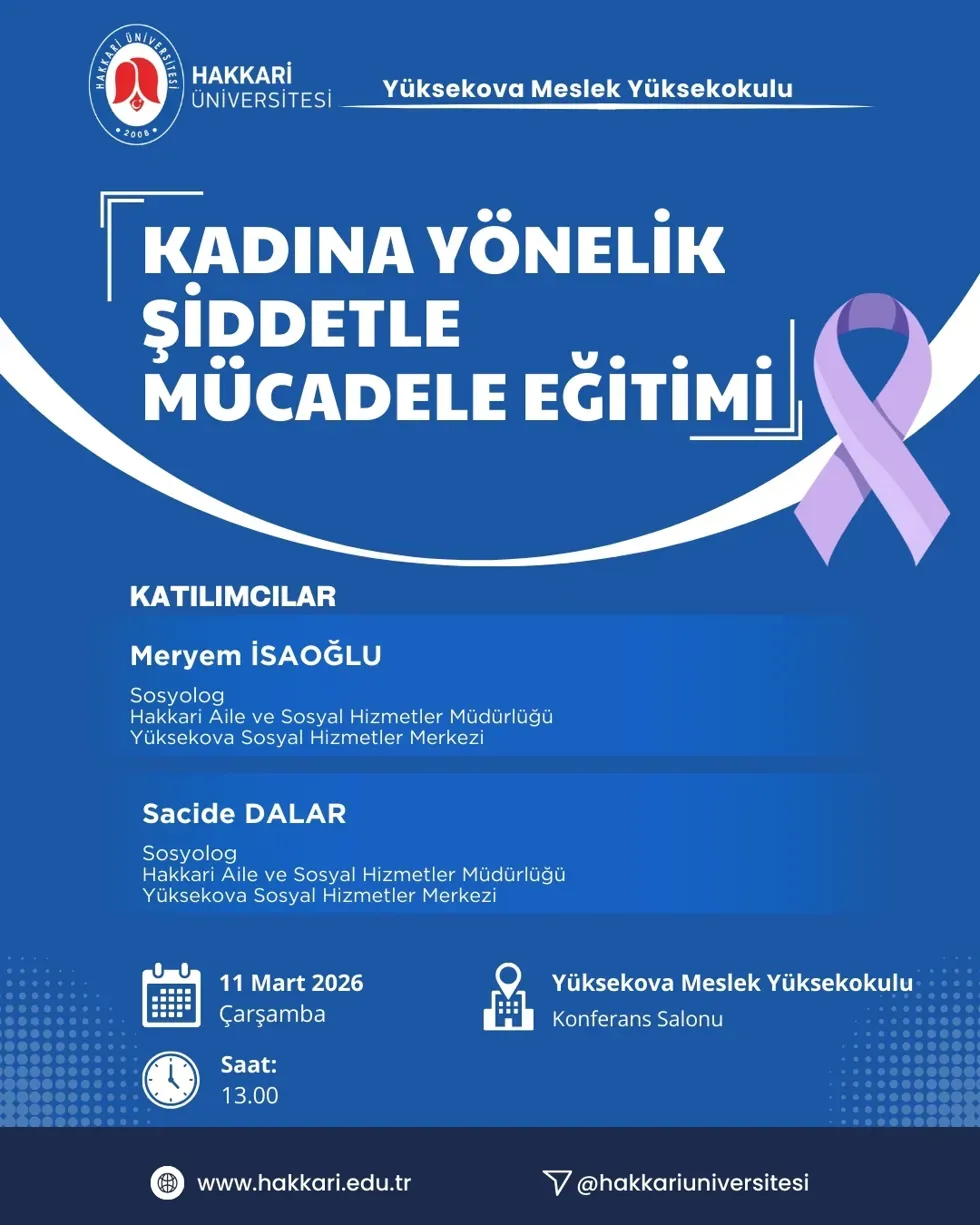 Kadına Yönelik Şiddetle Mücadele Eğitimi