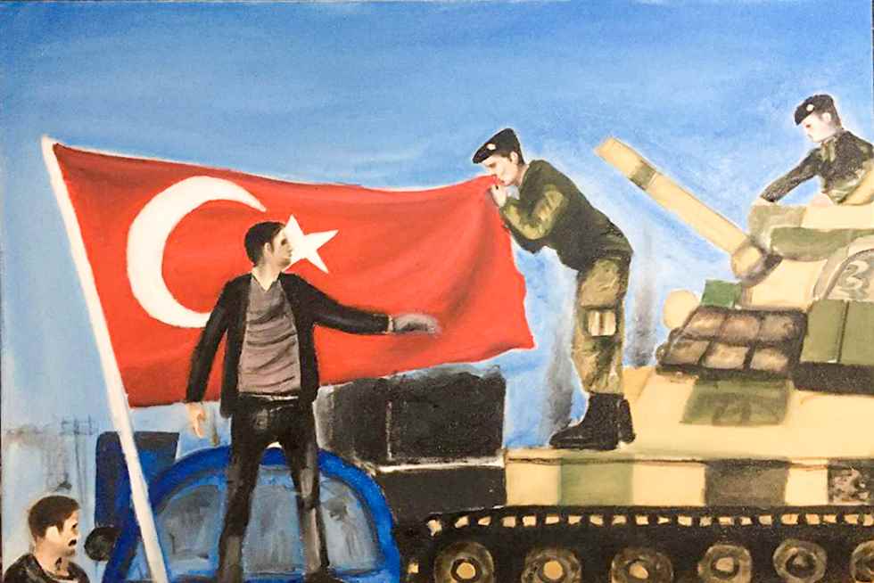 15 Temmuz Demokrasi ve Milli Birlik Günü Konulu Online Resim Sergisi Açıldı