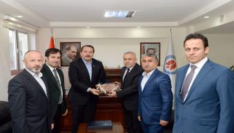 Memur- Sen Başkanı Rektörümüzü Ziyaret Etti - Resim 1