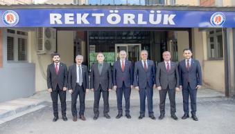 Uluslararası Üniversiteler Konseyi Başkanlığından Rektörümüze Hayırlı Olsun Ziyareti - Resim 1
